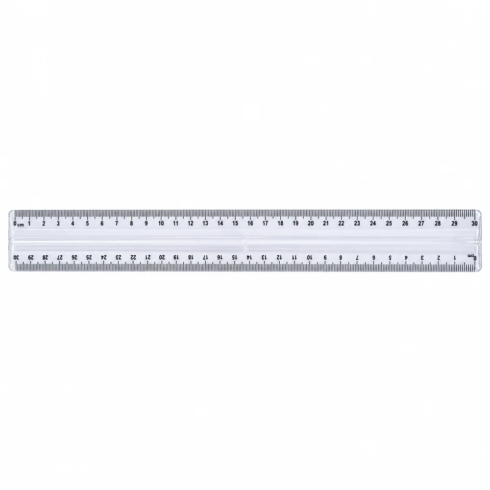 خط کش پلاستیکی 30cm شفق